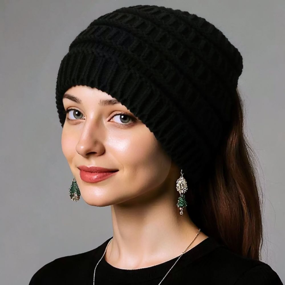 Fleece Ear Warmer Band - Kadınlar için Örgü Saç Bandı, Kışlık